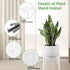5 Pack Plant Stands White Metal Plant Stand for Outdoor Indoor Plants Heavy Duty Flower Pot Stands for Multiple Plants