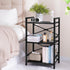 3 Yoobure Bookshelf Small Book Shelf, Solid Industrial Tier Shelf Bookcase, Short Book Case for Bedroom, Living Room