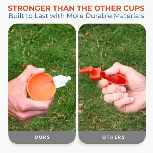 5-Pack) Lil'Clucker Large Automatic Chicken Waterer Cups | Chicken Water Feeder Suitable for Chicks, Duck, Goose