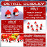 100 Soulchen Pcs Mini Penguin Figurines Small Resin Penguin with Hat Tiny Animal Statue Birthday Decorations
