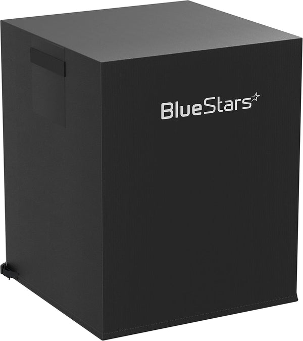 Air Conditioner Cover for Outside Units by BlueStars - Waterproof & Windproof, 420D Oxford Fabric, Square Cover