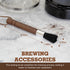 Takavu Coffee Cleaning Brush Black Boar Bristle, Grinder Espresso Machine Cleaner Tool, Brista Dusting Accessories Used on Group Heads, Shower Screens, Portafilters, Scoops, Tampers, Remove Leftover by TAKAVU