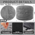 2 26 18 Inch Teenyyou Pcs x Unstuffed Pouf Cover Ottoman Foot Rest - No Filler, Faux Rabbit Fur Foot Stool Floor Bean