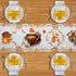Jovialix 90 Inches Thanksgiving Fall Table Runner Long - Ivory Cutwork Lace with Embroidered Pumpkins & Maple Leaves