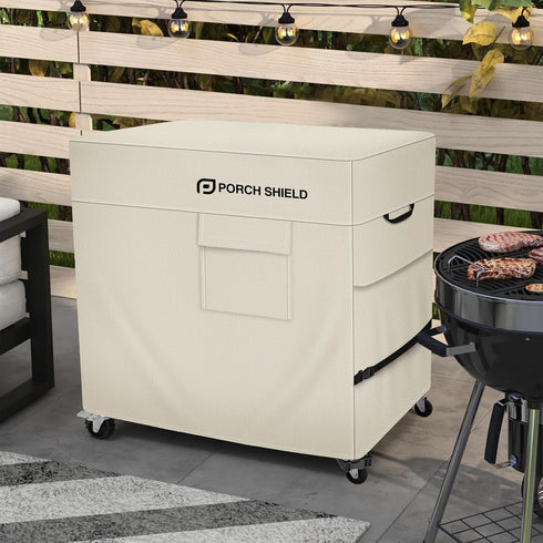 80-100 32"L 18"W 30"H) Porch Shield Waterproof Rolling Qt Cooler Cart Cover Fits Most Patio Ice Chest Party Cooler