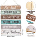 6 Pieces Rustic Wall Hanging Plaque Sign, Inspirational Wall Art, Farmhouse Wooden Door Signs with Motivational Quotes