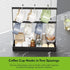 Coffee Mug Holder with Hooks, 14 Capacity 2 Tier Mug Tree Holder Rack for Countertop, Storage Base for Coffee Pods