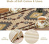 BATPLY Seamless 13x36in x1 Ethnic Aztec Linen Table Runner, Retro Boho Rustic Farmhouse Brown Red Native Tribal
