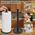 AOSION 2 Pack Paper Towel Holder, Stainless Steel Paper Towel Holder Countertop,Paper Towel Stand for Kitchen, Bedroom, Bathroom (Black) by AOSION