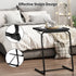 6 3 JAXPETY TV Tray, Folding TV Tray with Cup Holder, Adjustable TV Desk with Height Adjustments and Angle, Couch Table