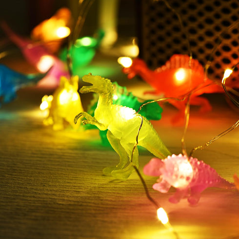 9.8FT 30LED (8 Dinosaur String Lights - Jurassic Themed Dinosaur Lights for Kids Room, Birthday Party & Christmas
