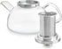 40oz Teabloom Balance Borosilicate Glass Tea Kettle & Teapot Stovetop-Safe, Deep Loose Tea Infuser for Hot & Iced Tea