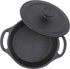 GoodCook Pre-Seasoned Cast Iron Mini Dutch Oven, Black
