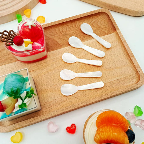 20pcs Caviar Spoons, Shell Spoons, Mother of Pearl Dessert Spoons for Caviar, Jam, Ice Cream, Restaurant
