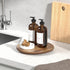 Lazy Susan Turntable for Cabinet, Acacia Wood Lazy Susan Organizer for Table Top, Kitchen Countertop Organizer for Condiment, Bathroom Counter Organizer Tray Decor, Small Sink Tray, 10 Inch