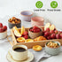 Morandi Color Ramekins Set of 6, 6 oz Oven Safe Porcelain Bowls for Baking Souffle, Mini Cheesecakes, and Dipping
