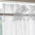 Aquazolax Elegant Solid Sheer Patio Door Curtain Panel, 54"x72" Voile Drapery, 1 Piece, Pure White for French Door