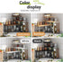 Countertop Counter BMOSU Kitchen Corner Shelf Organizer with Hooks Adjustable Spice Rack Corner Display Rack Shelf