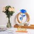 Childom Birthday Gifts for Women, Christmas Rose Gifts for Her Mom, Blue Rose with Love Stand for Wife