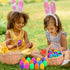 Biubumtu 30Pcs 2.36'' Fillable Easter Eggs, Plastic Bright Easter Eggs Empty Bulk Assortment, Perfect for Easter Egg
