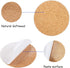 Allazone Self-Adhesive Cork Rounds, 70 Pack Cork Backing Sheets for Wall Decoration, Party Supplies, Coasters & DIY