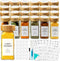 AISIPRIN Glass Spice Jars with 398 Labels, 24 pcs 4oz Spice Containers
