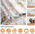 DKTIE Window Privacy Cling Film with Installation Tools - Non-Adhesive Frosted Bird Coverings for Bathroom