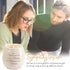 Pavilion 8 Oz Candle Holder, Cream Beige Ceramic Vessel with 100% Soy Wax, Tranquility Scent