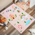 3.3'x5' ABREEZE Kids Rug Play Mat Ultra Soft Rugs for Kids Room, Non Slip Castle Road Children Nursery Rug Carpet