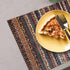Batmerry Vintage Turkish Floral Placemats Set of 4, Woven Burlap Modern Placemats for Dining Table, Kitchen, Round
