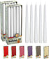 BOLSIUS 20 Count Unscented 10 Inch White Taper Candles - Premium Quality, Smokeless, Dripless