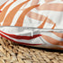 MIULEE Pack of 2 Outdoor Waterproof Throw Pillow Covers, 16x16 Inch, Orange Natural Leaves Pattern for Patio Couch
