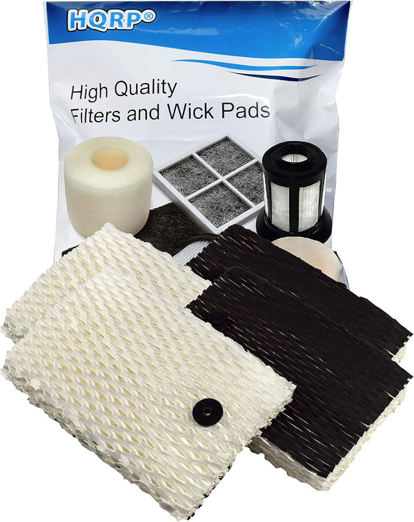 HQRP 4-Pack Wick Filter for Sunbeam Bionaire SW2002CS, SW2002, fits SCM2300, SCM2400, BCM7900 Series