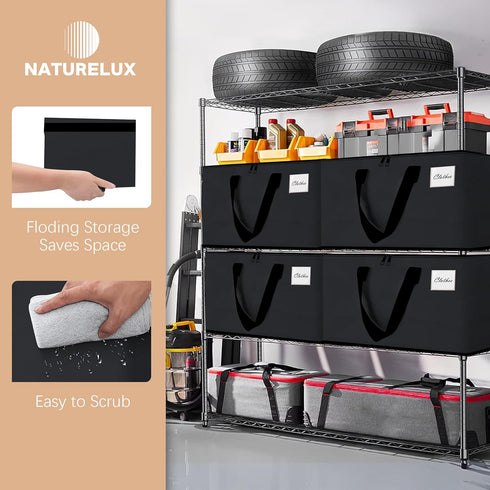 Heavy Duty Moving Bags - Extra Large Packing Bags and Storage Totes, Collapsible and Foldable for Moving and Storage,