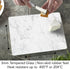 CounterArt White Marble Design Tempered Glass Cutting Board, 10"x8", Heat Tolerant and Dishwasher Safe