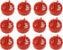 Jarming Collections 4 Oz Miniature Storage Jar Spice Lids - Plastic Pour & Shaker Lids for 4 Oz Jars (12 pcs., Red)