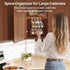 Countertop Rotating Spice Rack Organizer for Large Cabinets Kitchen with Thicken Spice Jars and Labels, Spinning Like