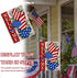 Welcome 4th of July Stars Stripes Cartoon Mouse Garden Flag - Double Sided American USA Memorial Day Yard Decor