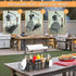 2 Grill Caddy, BBQ Caddy with Paper Towel Holder and Hooks, Grill Utensil Organizer for Camping Outdoor Barbecue