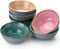 Brew To A Tea BTaT Ceramic Dipping Bowls, 3.5 Oz, Set of 6 Colorful Small Bowls for Dipping Sauce, Condiments