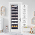 SLEEPING LAMB Over The Door Shoe Organizer with Large Deep Pockets, Narrow Rack for Hanging Boots Storage, Black