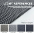 KOZYFLY Washable Runner Rug, 2x8 Ft for Hallways, Kitchen Runner with Rubber Backing, Grey Braided Cotton