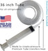 Frozen Water Line Tool - 36" - Unfreeze Your Refrigerator Ice Maker Dispenser, Made in USA, Defroster Syringe