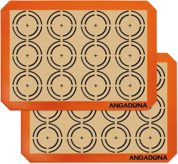 Silicone Baking Mat Sheets Set, Non-Stick Food Grade Reusable Baking Mats for Cookies and Pastry