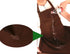 SEW UR LIFE (5 set 3 Brown Professional Resist Water Adjustable Extra Long Bib Apron Pockets Home Kitchen Garden