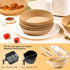 Air Fryer Paper Liners Disposable, 100PCS Round Parchment Sheets, Grease and Water Proof Non Stick Basket Liners