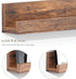 12 inch Album Pack 6 Vinyl Record Shelf Wall Mount, Wooden Record Holder Display, of Floating Shelves for Wall