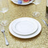 Hahuho 50 inch Round Sequin Tablecloth, Gold Glitter Tablecloth for Bridal Shower, Birthday, Wedding, Dessert, Banquet