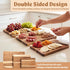 Set 3, Acacia Wood Cutting Board for Kitchen, Non-Toxic Cutting Board of Chopping Boards with Deep Juice Groove