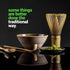 BambooWorx Matcha Whisk Set - Traditional Chasen, Scoop (Chashaku), Tea Spoon for Japanese Tea Preparation